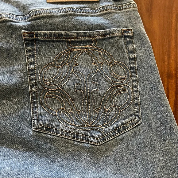 Frye Denim Jeans Womens size 32 High Rise Cropped Straight Raw Hem - Picture 16 of 16